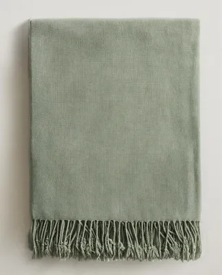 Zara Home плед из полиэстера, коричневый, 140x190 см · 2361/004
