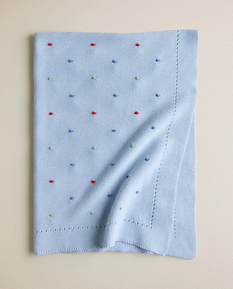 Zara Home плед детский из хлопка, 70x100 см