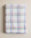 Zara Home плед детский из полиэстера, синий, в клетку, 70x100 см — фото 1