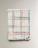 Zara Home плед детский из полиэстера, синий, в клетку, 70x100 см — фото 2