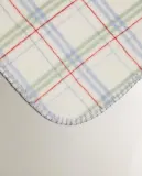 Zara Home плед детский из полиэстера, синий, в клетку, 70x100 см — фото 3