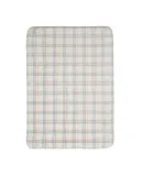 Zara Home плед детский из полиэстера, синий, в клетку, 70x100 см — фото 5