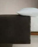 Zara Home покрывало из шерсти, серый — фото 4
