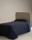 Zara Home покрывало детское из хлопка, тёмно-синий, в полоску · 1604/005 — фото 3