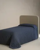 Zara Home покрывало детское из хлопка, тёмно-синий, в полоску · 1602/005 — фото 6