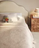 Zara Home покрывало детское из хлопка, экрю — фото 8