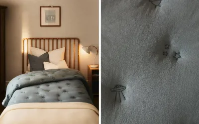 Zara Home покрывало детское из хлопка, синий · 4680/005
