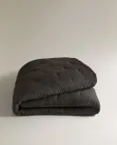 Zara Home покрывало из хлопка, светло-бежевый — фото 5