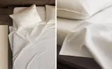 Zara Home покрывало из хлопка, белый, в полоску — фото 1