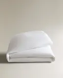 Zara Home покрывало из хлопка, белый, в полоску — фото 6