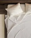 Zara Home покрывало из хлопка, белый, в полоску — фото 8