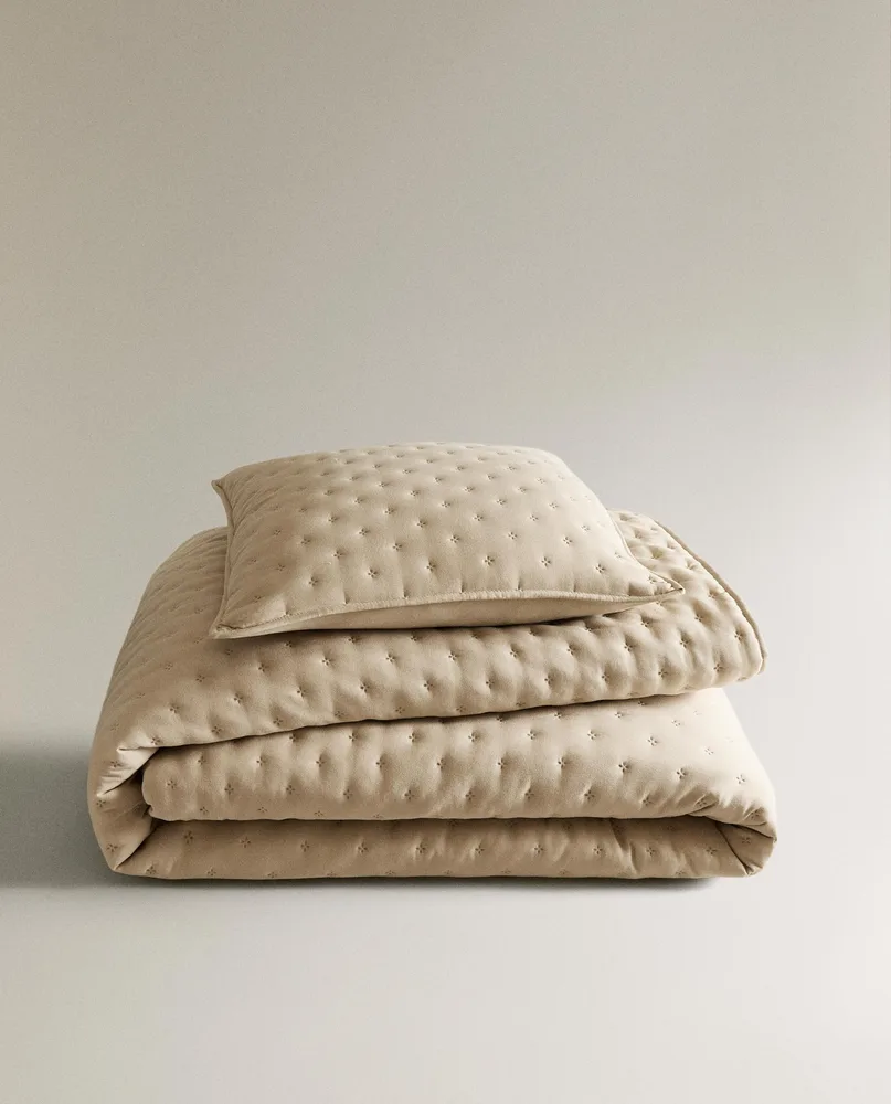 Zara Home покрывало из полиэстера, голубой