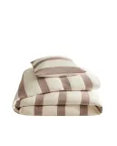 Zara Home покрывало детское из хлопка, терракотовый, в полоску — фото 7