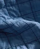 Zara Home покрывало детское из хлопка, синий, в клетку, 180x250 см — фото 5
