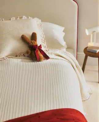 Zara Home покрывало детское из хлопка, оранжевый