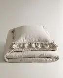 Zara Home покрывало из льна, светло-бежевый · 2112/005 — фото 1