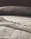Zara Home покрывало из льна, светло-бежевый · 2112/005 — фото 6