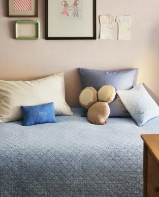 Zara Home покрывало детское из хлопка, синий · 0612/006