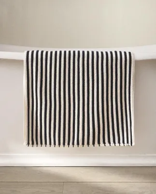 Zara Home коврик для ванной из хлопка, в полоску