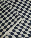 Zara Home коврик для ванной из хлопка, тёмно-синий, 50x80 см — фото 5