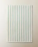 Zara Home коврик для ванной из хлопка, экрю, в полоску, 60x90 см — фото 1