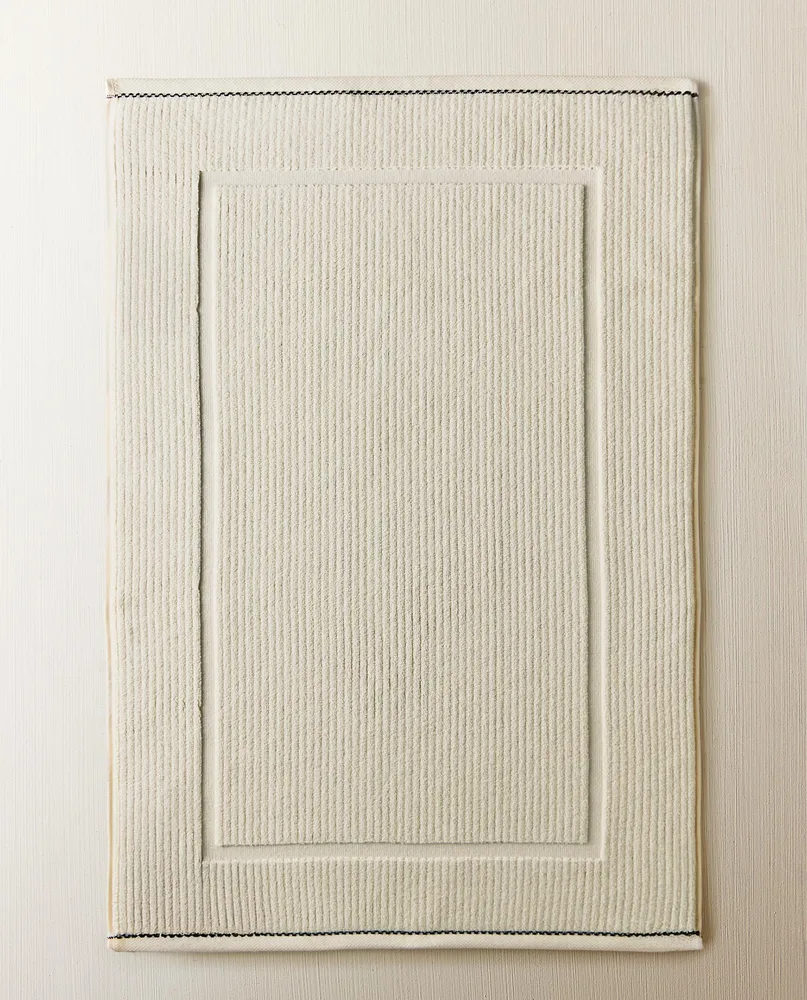 Zara Home коврик для ванной из хлопка, песочный, в полоску, 50x80 см
