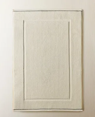 Zara Home коврик для ванной из хлопка, песочный, в полоску, 50x80 см