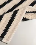 Zara Home коврик для ванной из хлопка, чёрный, 50x80 см — фото 2