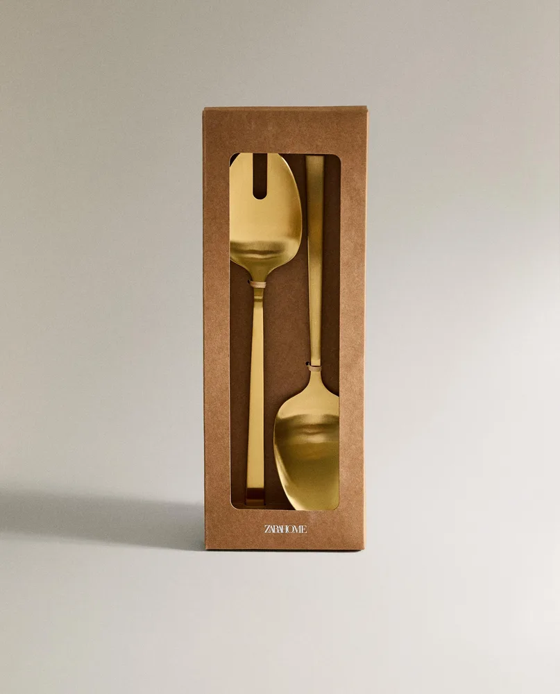 Zara Home набор столовых приборов из нержавеющей стали, цвет золотой · 7252/320