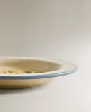 Zara Home тарелка из каменной керамики, цвет разноцветный, 20 см — фото 3