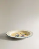 Zara Home тарелка из каменной керамики, цвет разноцветный, 20 см — фото 8