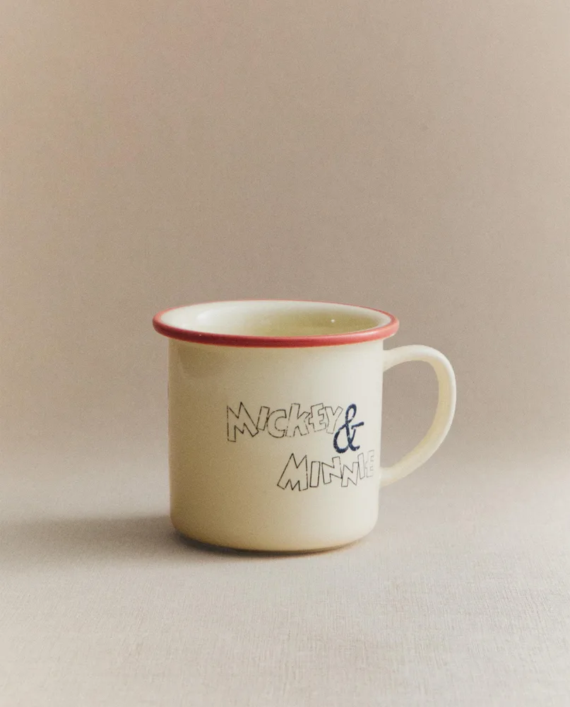 Zara Home кружка из каменной керамики, цвет разноцветный, 11 см · 7606/210