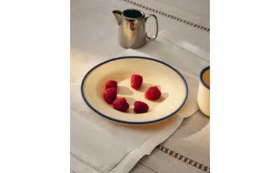 Zara Home тарелка из силикона, цвет бежевый, 21 см