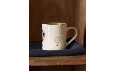 Zara Home кружка из каменной керамики, цвет разноцветный, 11.5 см