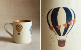 Zara Home кружка из каменной керамики, цвет разноцветный, 11.5 см — фото 3