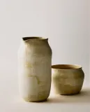 Zara Home кувшин из каменной керамики, цвет бежевый, 19 см — фото 8
