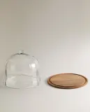 Zara Home сервировочная подставка из стекла, цвет коричневый, 20.5 см — фото 4