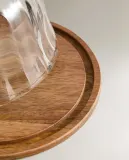Zara Home сервировочная подставка из стекла, цвет коричневый, 20.5 см — фото 5