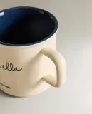 Zara Home кружка из каменной керамики, цвет разноцветный, 12.6 см — фото 5