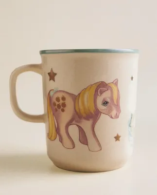 Zara Home кружка из фарфора, цвет разноцветный, 11 см