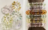 Zara Home кольцо для салфеток из боросиликатного стекла, цвет зелёный, 6 см — фото 1