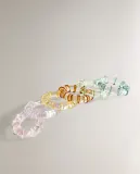 Zara Home кольцо для салфеток из боросиликатного стекла, цвет зелёный, 6 см — фото 2