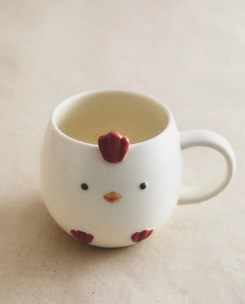 Zara Home кружка из фарфора, цвет разноцветный, 14 см