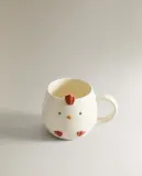 Zara Home кружка из фарфора, цвет разноцветный, 14 см — фото 3