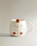 Zara Home кружка из фарфора, цвет разноцветный, 14 см — фото 5