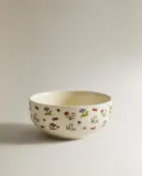 Zara Home миска из каменной керамики, цвет разноцветный, 14 см — фото 4
