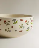 Zara Home миска из каменной керамики, цвет разноцветный, 14 см — фото 7