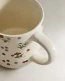 Zara Home кружка из каменной керамики, цвет разноцветный, 12.8 см — фото 5