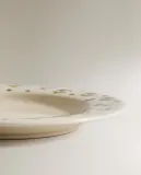 Zara Home тарелка из каменной керамики, цвет разноцветный, 19.8 см — фото 4
