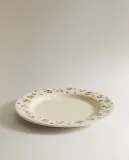 Zara Home тарелка из каменной керамики, цвет разноцветный, 19.8 см — фото 7